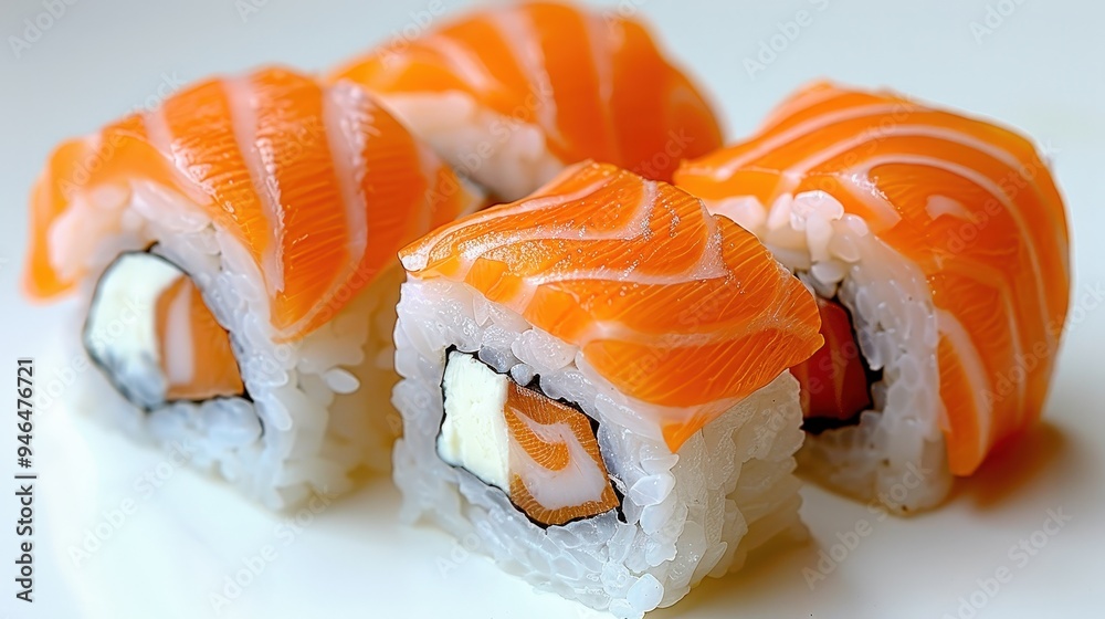 sushi, seafood, presentation platter