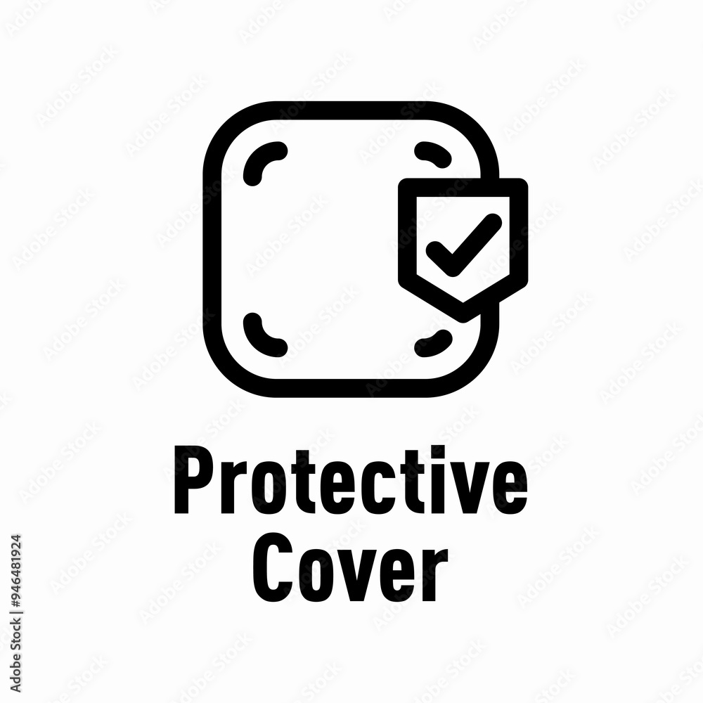 Protective Cover vector information sign Protective Cover vector information sign