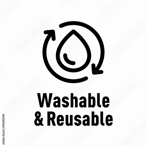 Washable and Reusable vector information sign