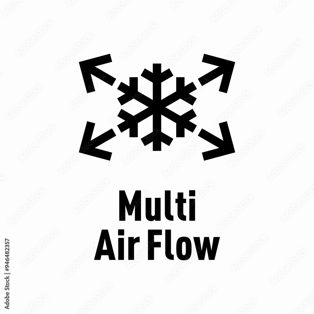 Multi Air Flow vector information sign Multi Air Flow vector information sign