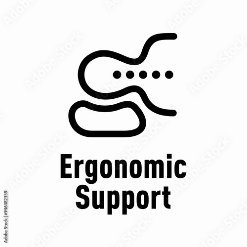 Ergonomic Support vector information sign