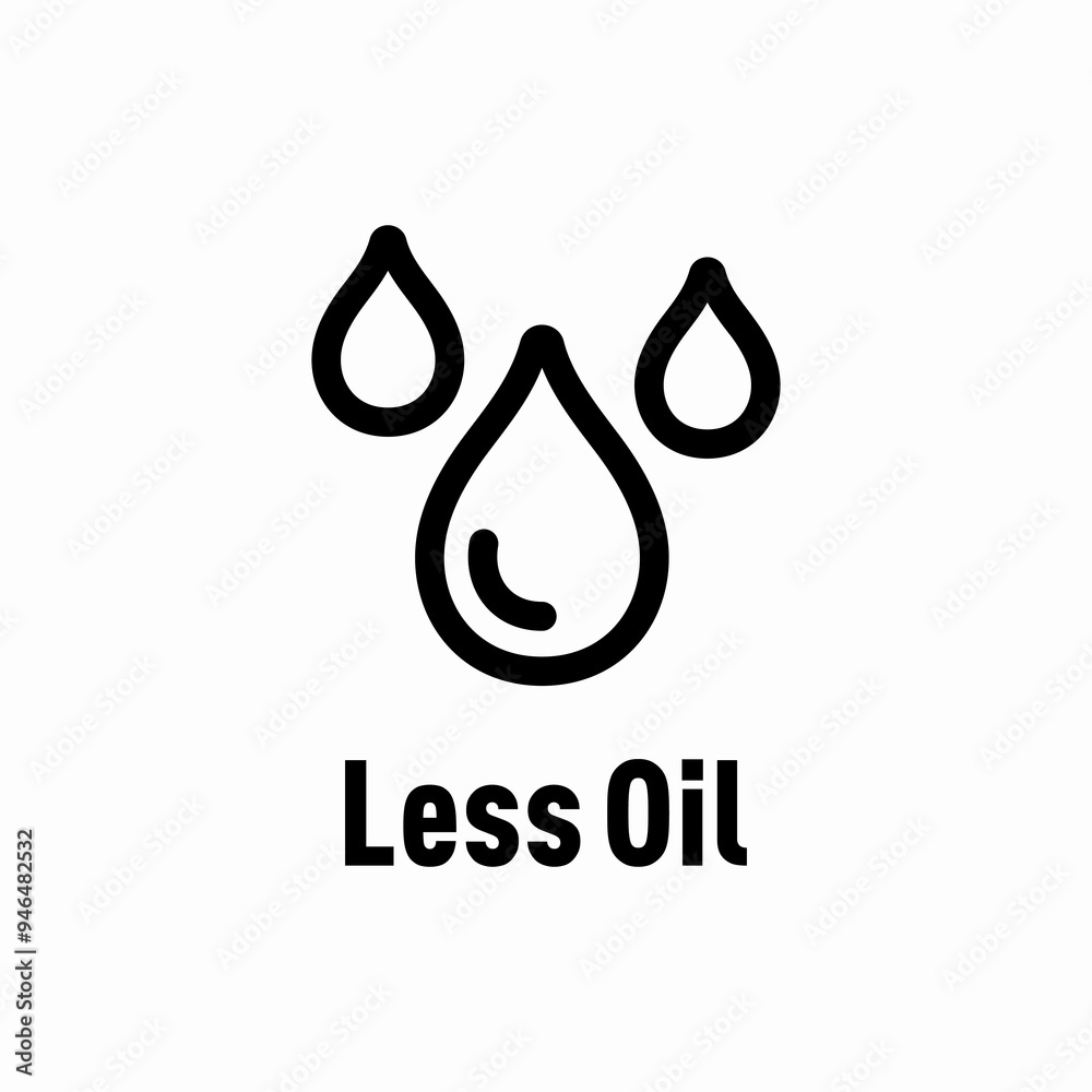 Less Oil vector information sign Less Oil vector information sign