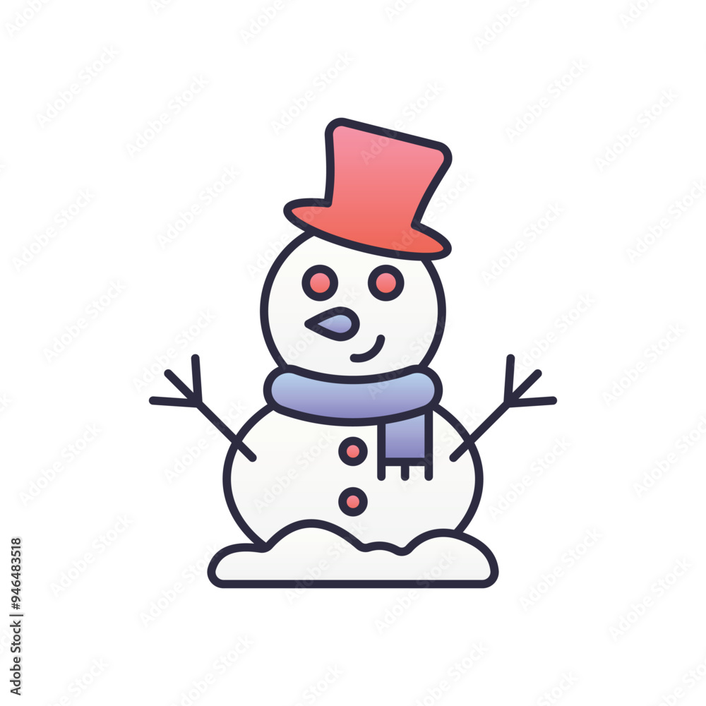 Snowman vector icon Snowman vector icon