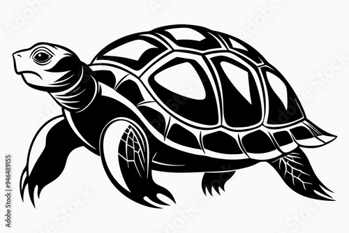 Turtle silhouette vector illustration