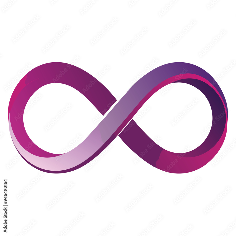 Infinity Vector logo illustration minimalistic icon Infinity Vector logo illustration minimalistic icon