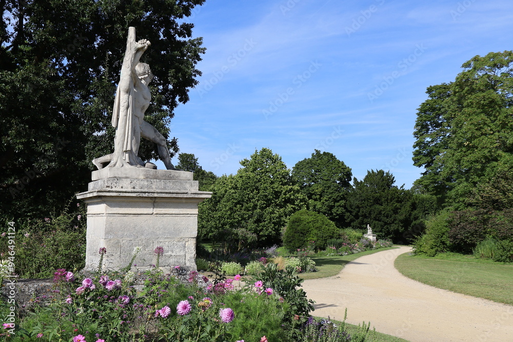 Obraz premium Le parc du château, parc public, ville de Compiègne, département de l'Oise, France