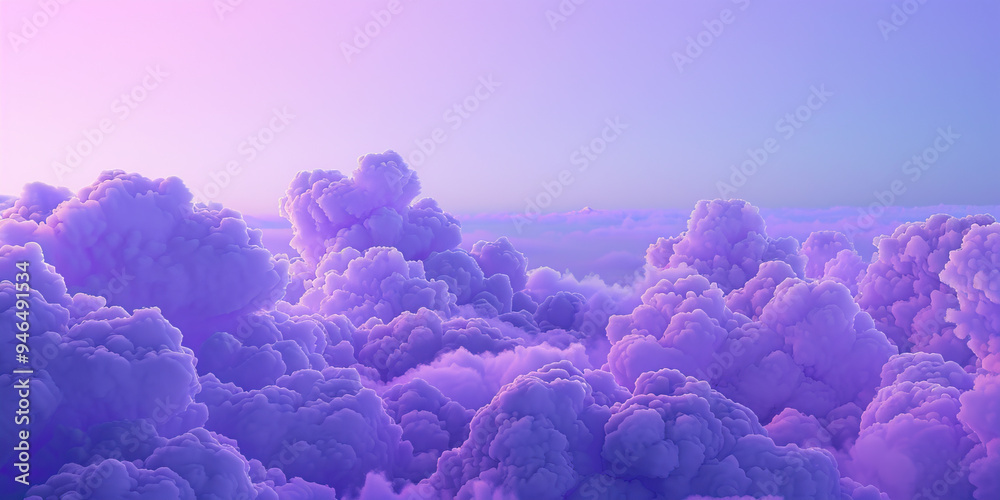 Fototapeta premium Purple Haze Clouds: Risk Management and Mitigation in Mystical Colors
