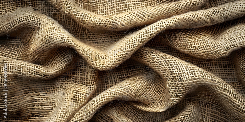 Rustic Burlap Sackcloth, Organic Material Rustic Burlap Sackcloth, Organic Material