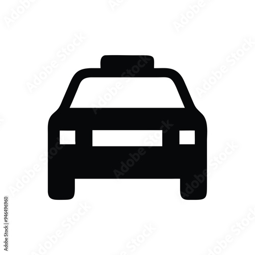 Limo icon / Front view icon, Front view of a sports car icon
