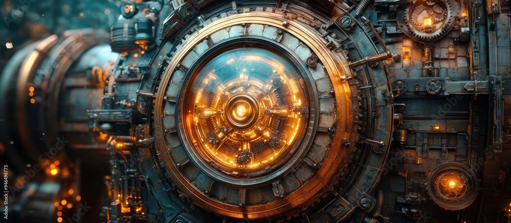 Futuristic Steampunk Machine Design Futuristic Steampunk Machine Design