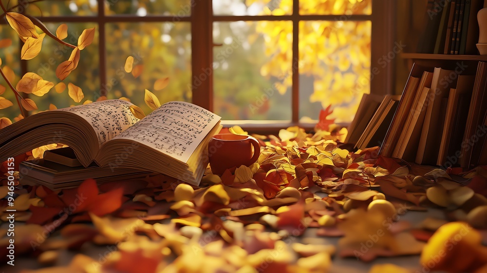 Autumn Window Still Life Autumn Window Still Life