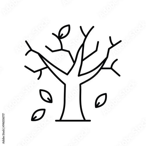 Dead Tree vector icon