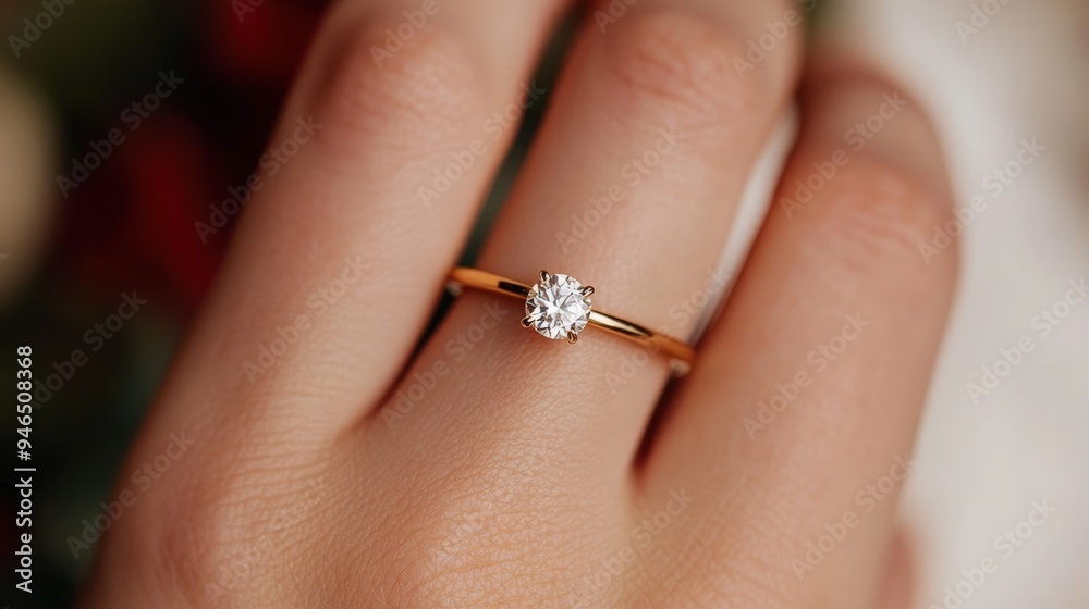 A stunning close-up of a diamond ring on a hand, showcasing elegance and beauty, for engagements or special occasions. A stunning close-up of a diamond ring on a hand, showcasing elegance and beauty, for engagements or special occasions.