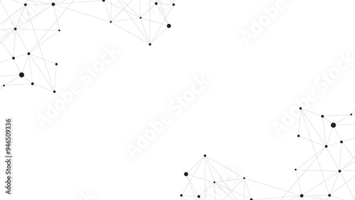 Connected dots abstract background