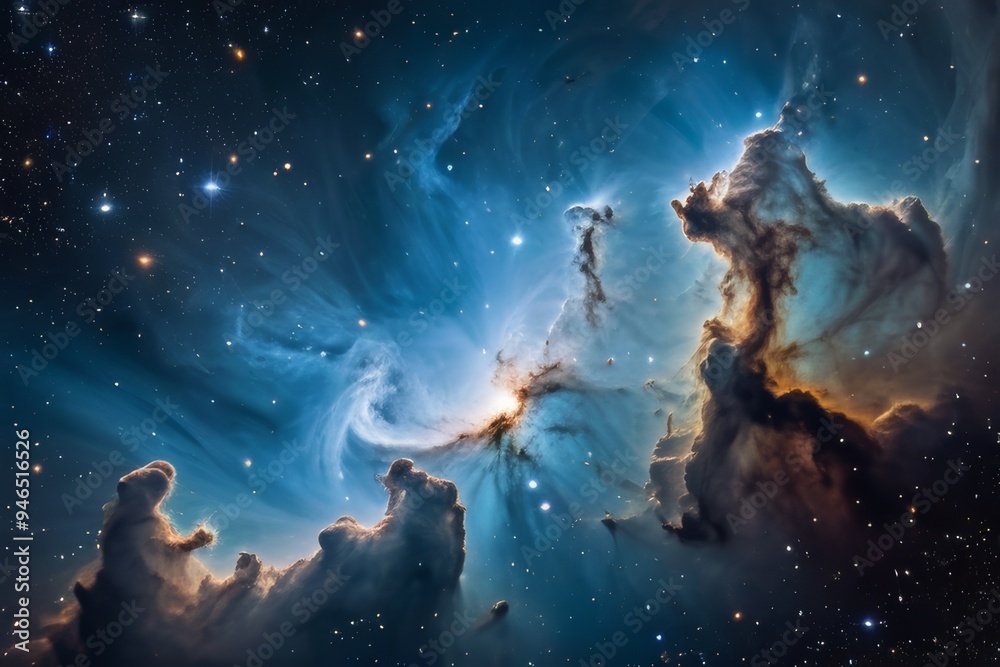 Vast cosmic landscape filled with countless stars, perfect for space-themed designs and backgrounds. Vast cosmic landscape filled with countless stars, perfect for space-themed designs and backgrounds.