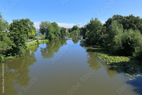 Blick auf den Fluss Lahn in Wetzlar