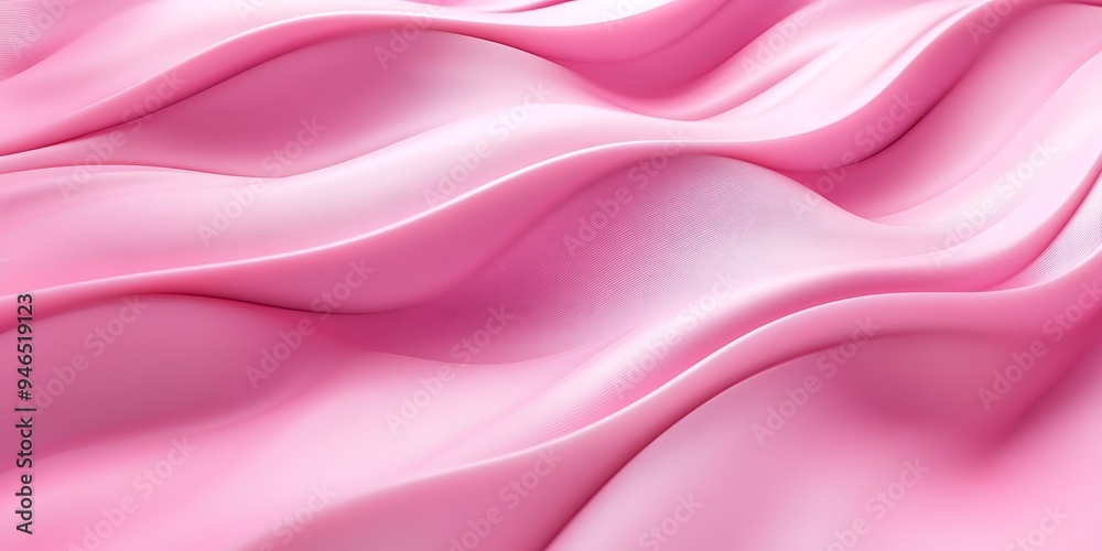 Fototapeta premium Pink background detailed view of a vibrant pink silk fabric