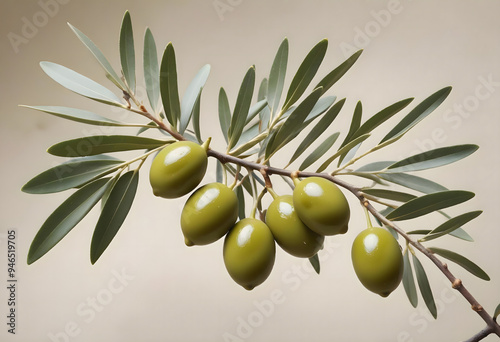 Concept photo of an olive branch photo