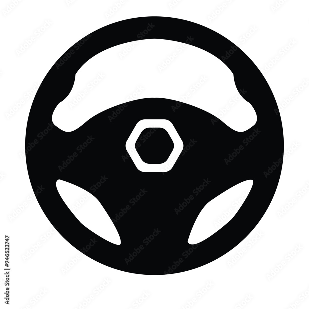 vector silhouette of car steering wheel vector silhouette of car steering wheel