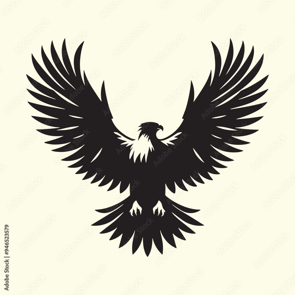 Editable Black Eagle Silhouette Design in Vector Format on Transparent Background Editable Black Eagle Silhouette Design in Vector Format on Transparent Background