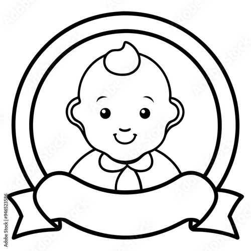 Vector Art Baby Logo Design