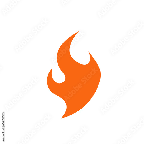 Fire flame logo icon