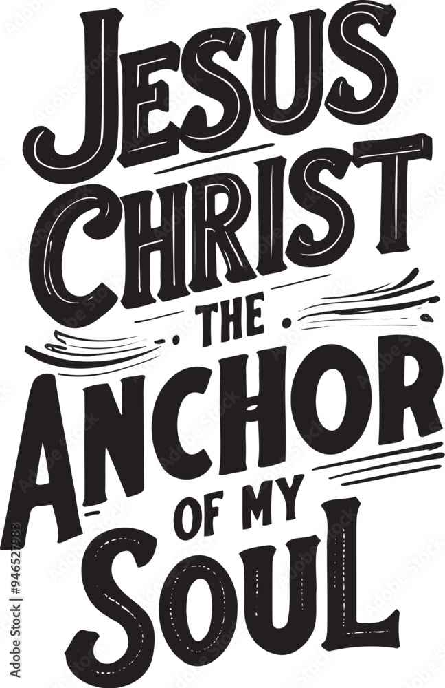Jesus Christ Lettering Design
