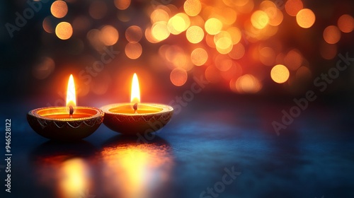 Enchanting Diwali Celebration with Traditional Earthen Lamps