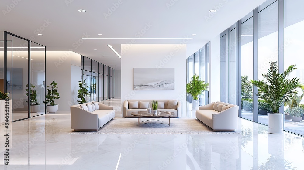 Fototapeta premium Sophisticated ambiance of the waiting space