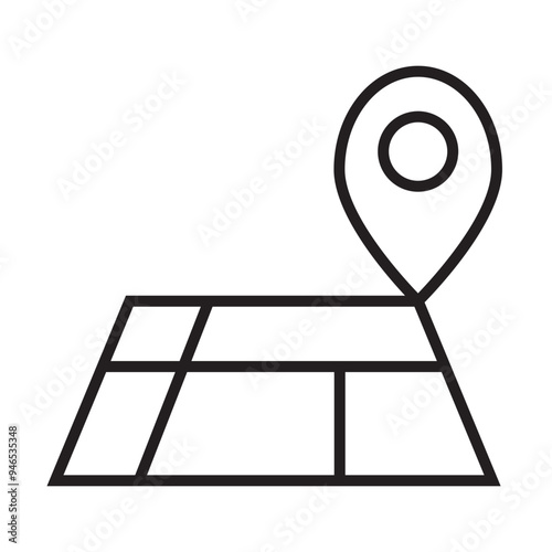 Land Parcel icon Design photo