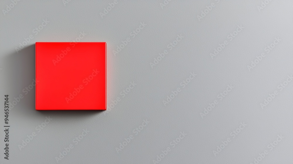 Vibrant red fire alarm switch prominently displayed against a neutral background, emphasizing safety and preparedness Vibrant red fire alarm switch prominently displayed against a neutral background, emphasizing safety and preparedness
