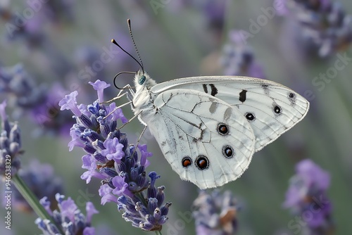 butterfly on thistle photo