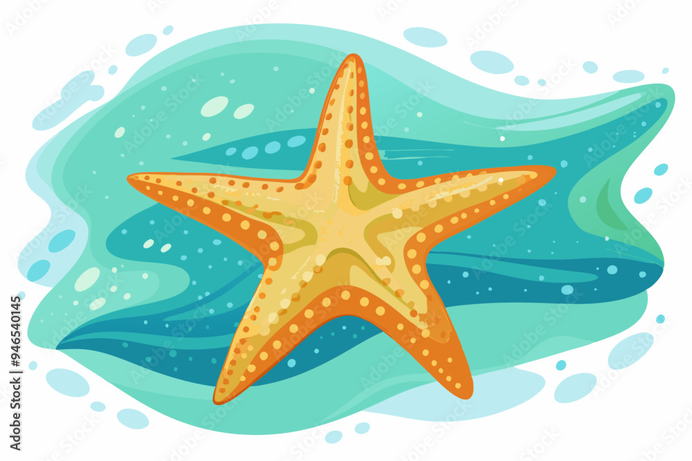 Starfish, sea, watercolor clipart illustration with isolated background.
Starfish, sea, watercolor clipart illustration with isolated background.