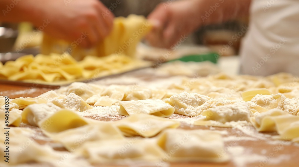 A traditional Italian pasta making class with hands-on preparation of fresh pasta, including tagliatelle, ravioli, and gnocchi A traditional Italian pasta making class with hands-on preparation of fresh pasta, including tagliatelle, ravioli, and gnocchi