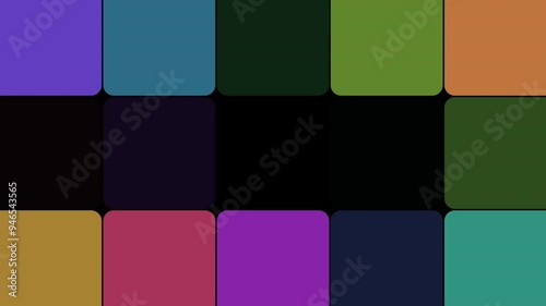 Flashing Squares Vivid Colors 12