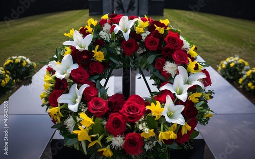 Memorial Wreath Laid at Tomb of the Unknown Soldier to Honor Fallen Heroes photo