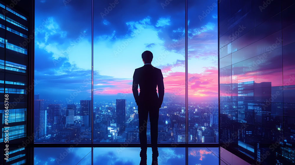 Successful Businessman in Modern Corporate World Successful Businessman in Modern Corporate World