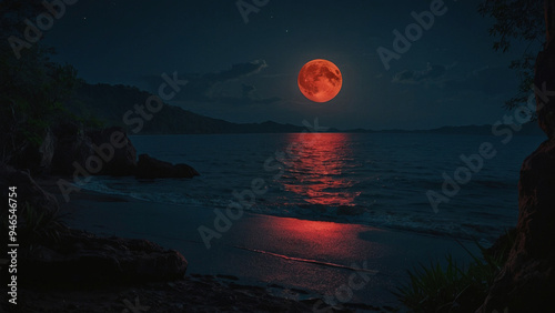 AI-Generated Wallpaper of a Man Standing on the Shore