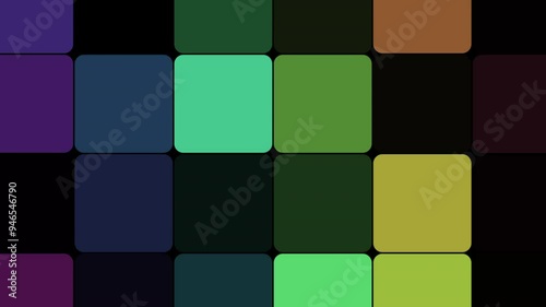 Flashing Squares Vivid Colors 10