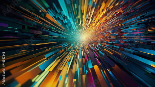 AI-Generated Abstract Art with Five Stunning Designs