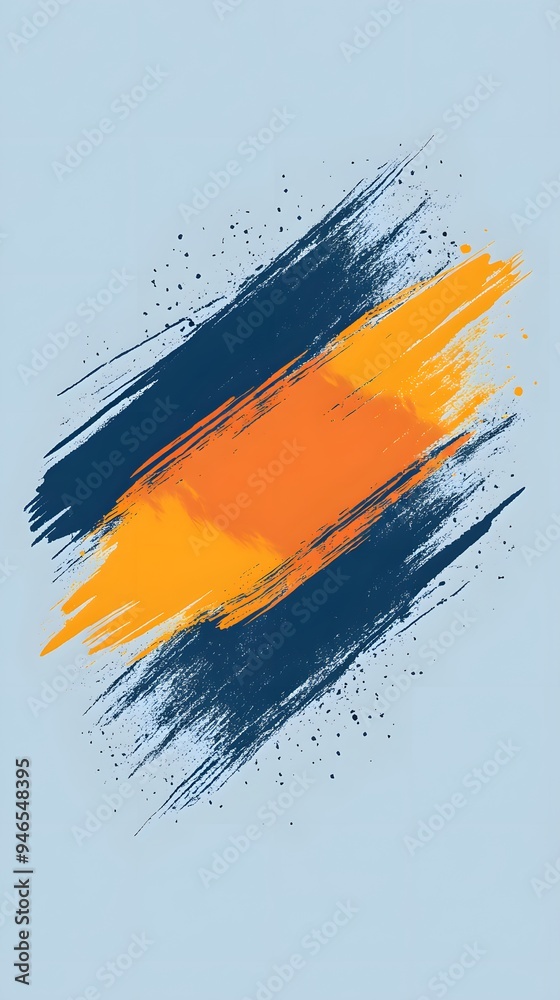 Orange Paint Stroke on Blue Background, Abstract Image, Texture, Pattern, Wallpaper, Cover and Screen for Smartphone, PC, Laptop, 9:16 and 16:9 Format Orange Paint Stroke on Blue Background, Abstract Image, Texture, Pattern, Wallpaper, Cover and Screen for Smartphone, PC, Laptop, 9:16 and 16:9 Format