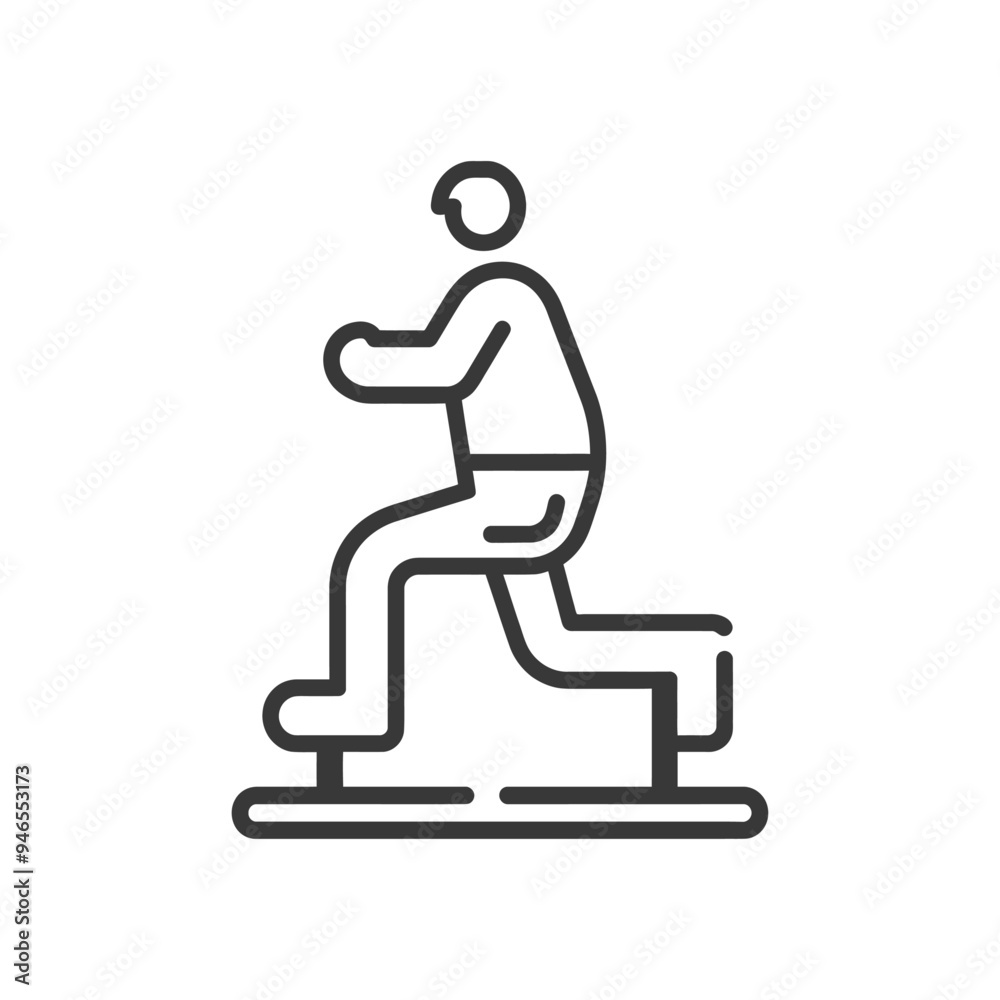 Line art illustration of a person sitting on a bench Line art illustration of a person sitting on a bench