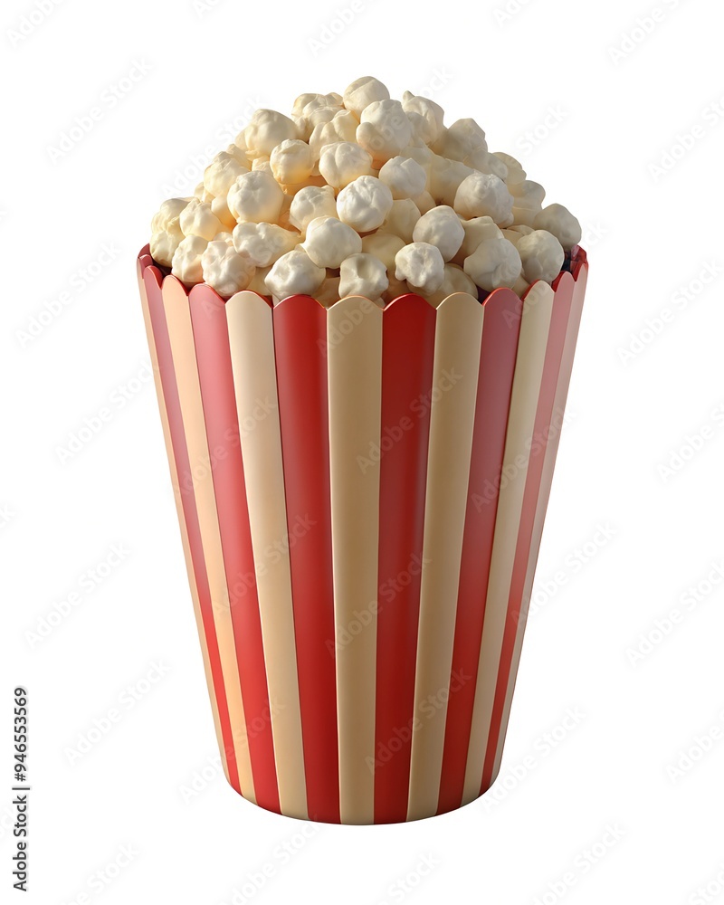 cinema popcorn isolated on white background cinema popcorn isolated on white background