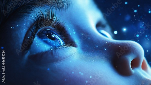 Child's eyes filled with wonder
