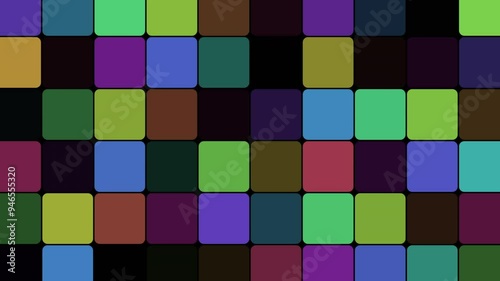 Flashing Squares Vivid Colors 8