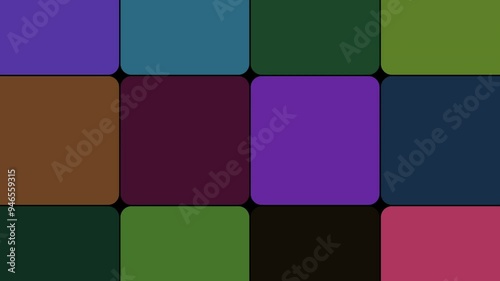 Flashing Squares Vivid Colors 6