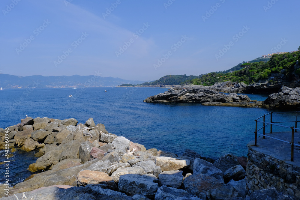 Photography Il panorama del Mar Ligure a Tellaro in provincia di La Spezia, Liguria, Italia