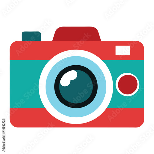 Minimalistic Camera Vector Icon png isolated on white background