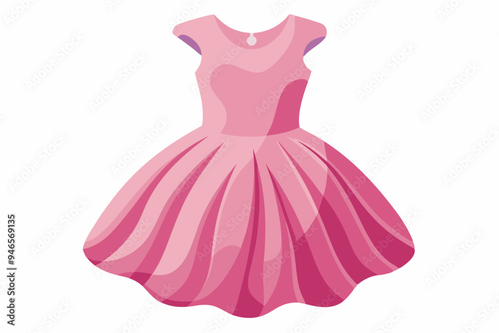 Pink dress watercolor clipart illustration with isolated background
Pink dress watercolor clipart illustration with isolated background