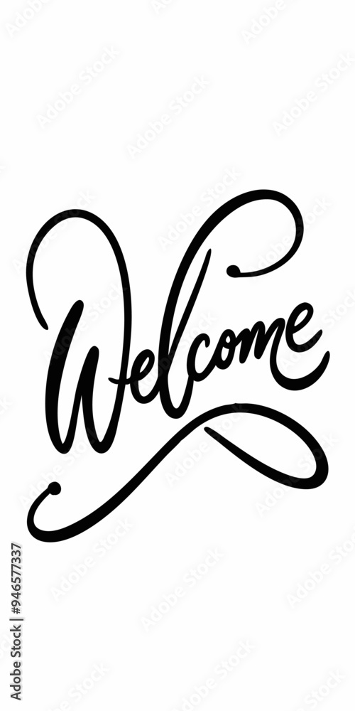 A stylish and modern welcome sign, perfect for adding a touch of elegance to your home, office, or event. The handwritten calligraphy font gives it a unique and personal touch. A stylish and modern welcome sign, perfect for adding a touch of elegance to your home, office, or event. The handwritten calligraphy font gives it a unique and personal touch.